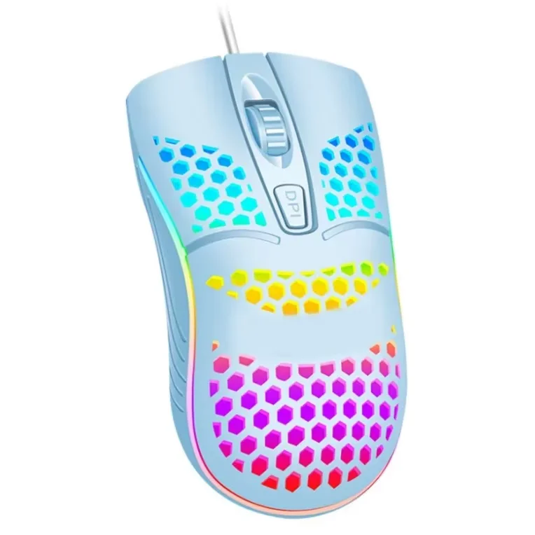 Mouse óptico para jogadores de alta precisão USB Wire RGB LED para jogos, iluminação personalizável, design ergonômico durável - Image 7