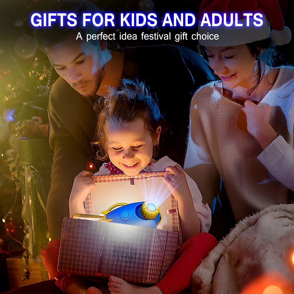 LED Galaxy Night Light Projetor com Bateria, Starry Sky Night Lamp, Rotação de 360 °, Quarto das Crianças, Quarto de Casa, Kids Birthday Toys - Image 6