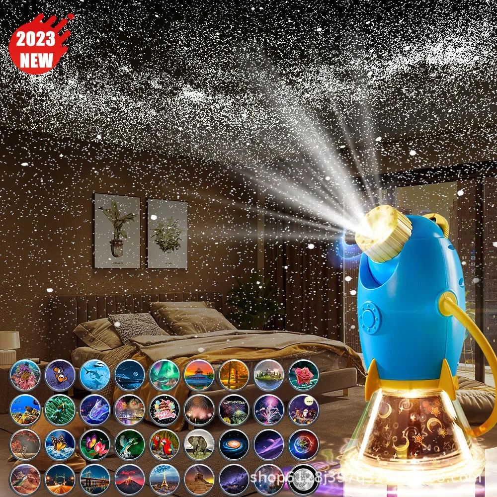 LED Galaxy Night Light Projetor com Bateria, Starry Sky Night Lamp, Rotação de 360 °, Quarto das Crianças, Quarto de Casa, Kids Birthday Toys - Image 7