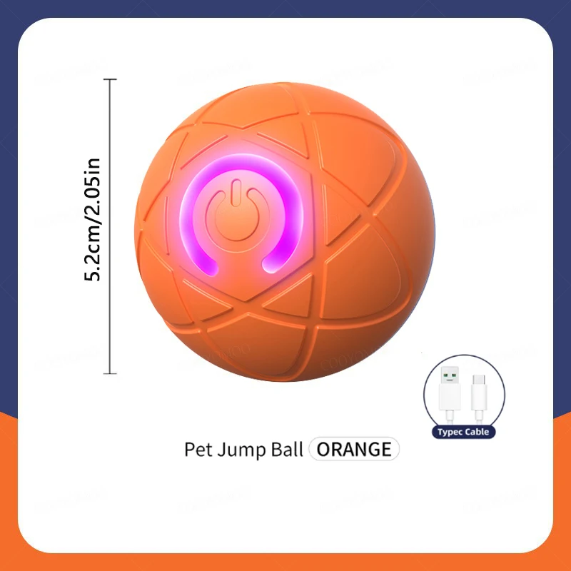 Bola de brinquedo inteligente para cachorro, brinquedo interativo eletrônico para animais de estimação, bola móvel, usb, movimento automático, saltando para filhote de cachorro, presente de aniversário, produtos para gatos - Image 13