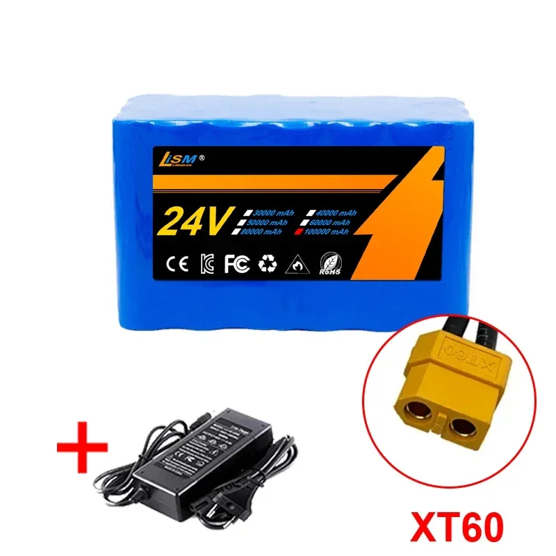 Bloco da bateria do íon do lítio com carregador, 24V, 100Ah, 7s3p, 18650, 29.4V, 2A - Image 9