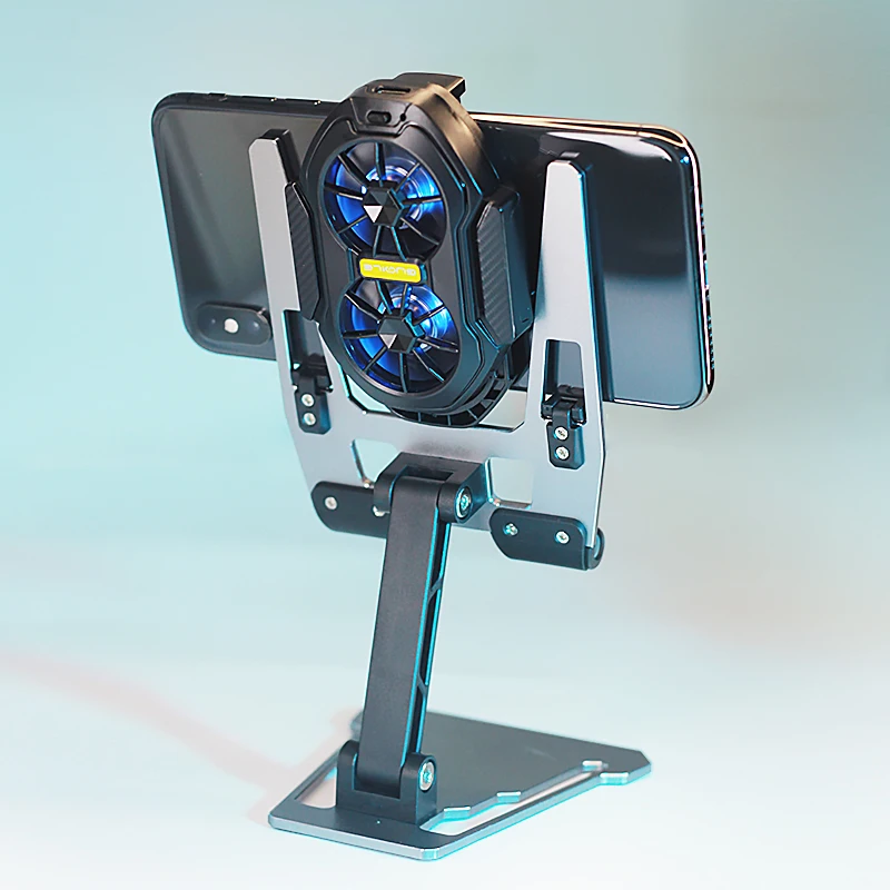 Fs01 ventilador duplo recarregável, radiador para celular, longa duração, resfriamento mais forte, design de clipe de resfriamento de ar com botão de jogo - Image 3