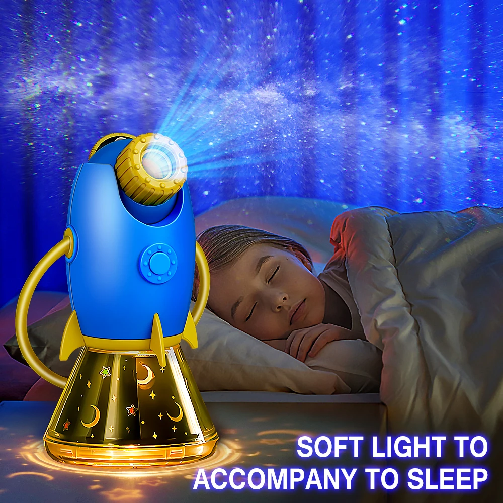 LED Galaxy Night Light Projetor com Bateria, Starry Sky Night Lamp, Rotação de 360 °, Quarto das Crianças, Quarto de Casa, Kids Birthday Toys - Image 4