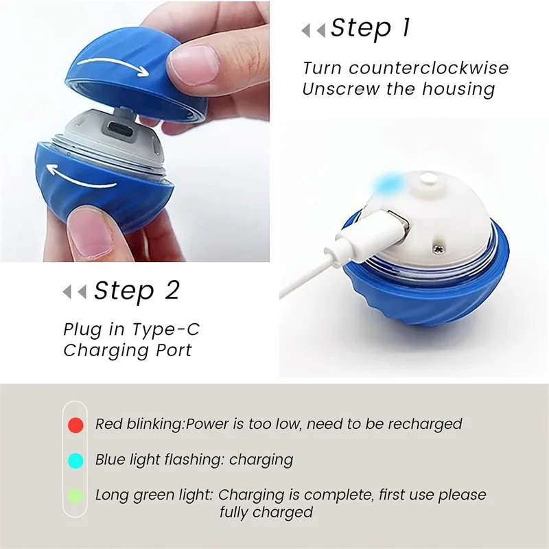 Bola de brinquedo inteligente para cachorro, brinquedo interativo eletrônico para animais de estimação, bola móvel, usb, movimento automático, saltando para filhote de cachorro, presente de aniversário, produtos para gatos - Image 6