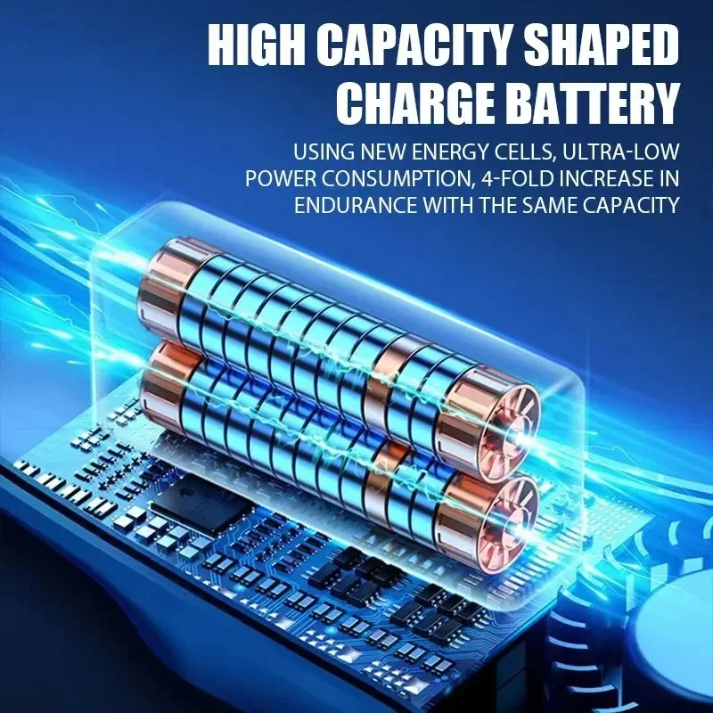 ventilador de Pescoço Elétrico Pendurado, Ventilador de Display Digital, Neckband Blateless, Mini Refrigerador de Ar Portátil, USB Recarregável - Image 2