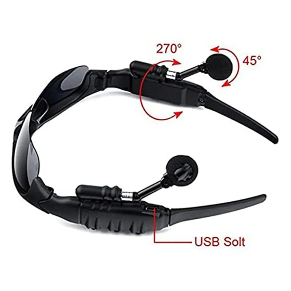 Estéreo sem fio bluetooth 5.0 fone de ouvido telefone esporte condução ciclismo óculos de sol equitação olhos com lente de sol - Image 2